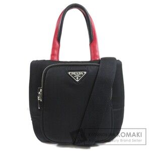 Prada logo handbag nylon